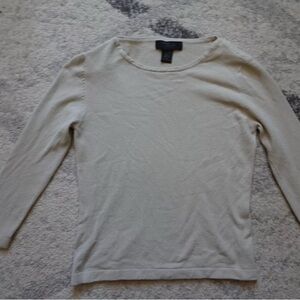 Express World Brand y2k Stretch Shirt Womens M White Acrylic Textured Shirt